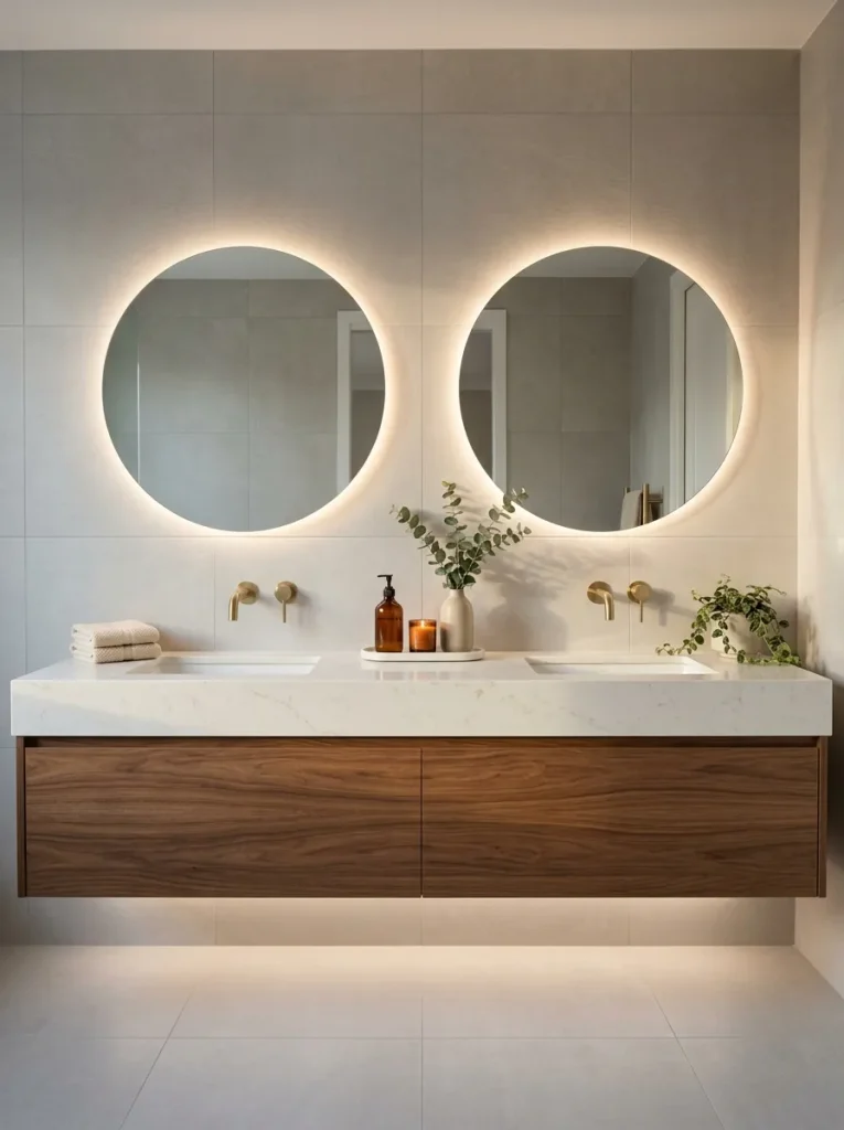 Floating Double Vanity