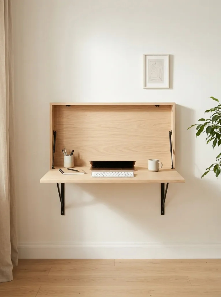 Fold-Down Wall Desk