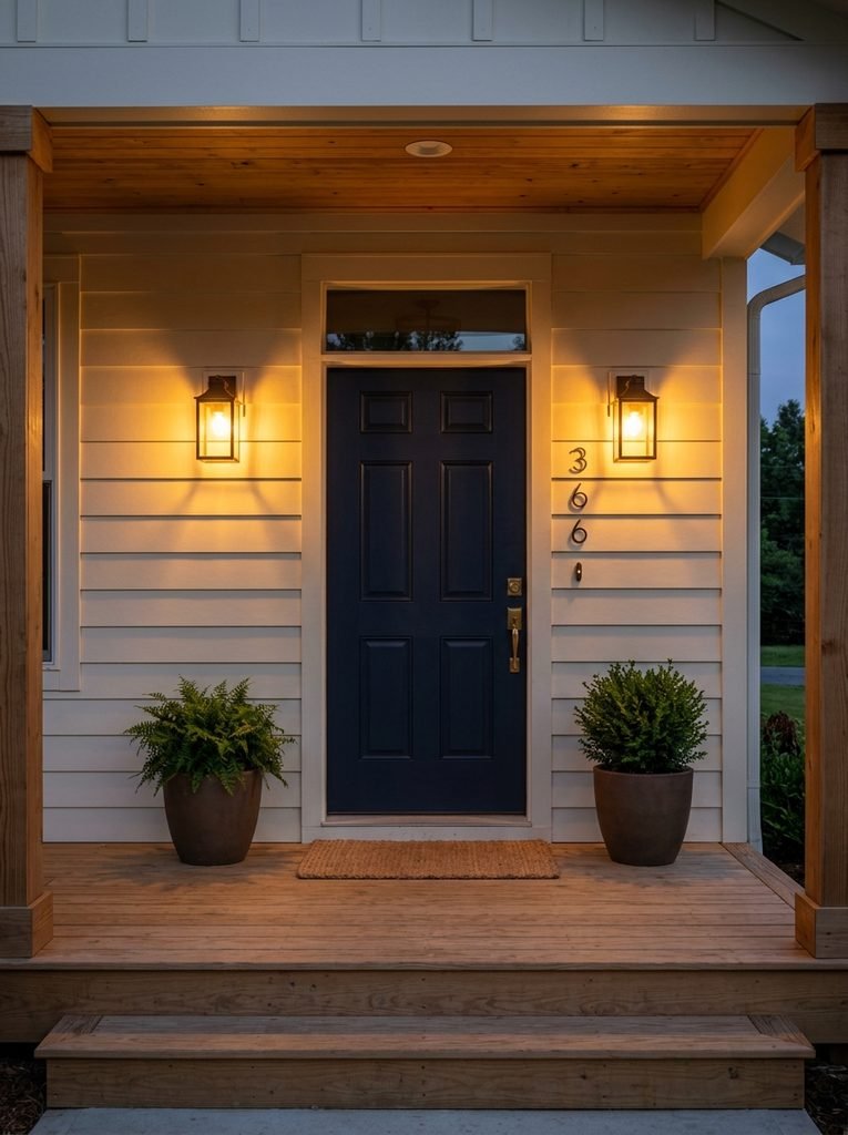 Warm Porch Lighting