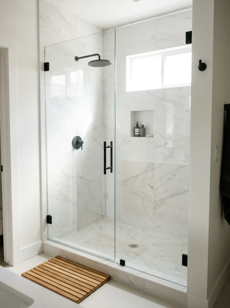 26 Timeless Bathroom Design Ideas Your Guests Will Envy 19 Glass Shower Enclosure