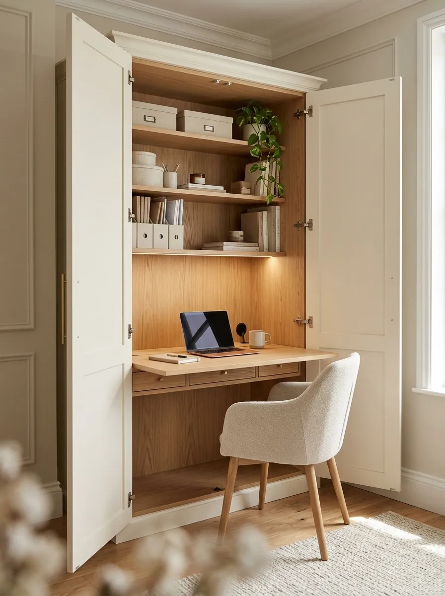 Hidden Office Cabinet