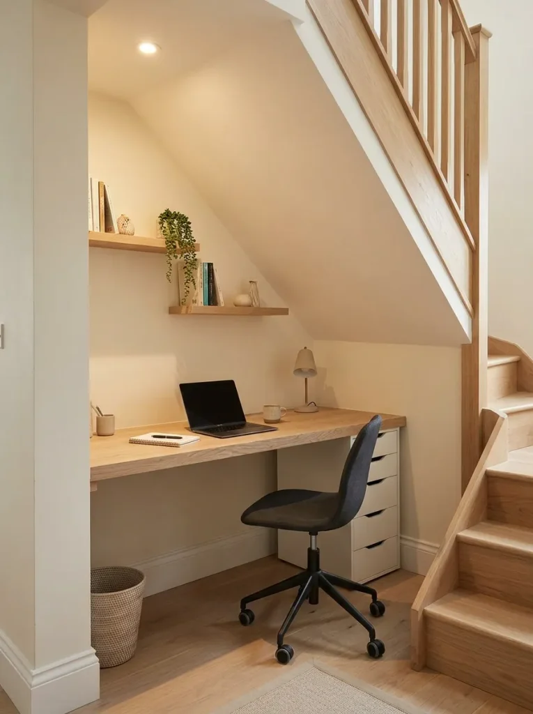 Small Home Office Ideas: 24 Compact Setups That Work 12 Under Stair Workspace