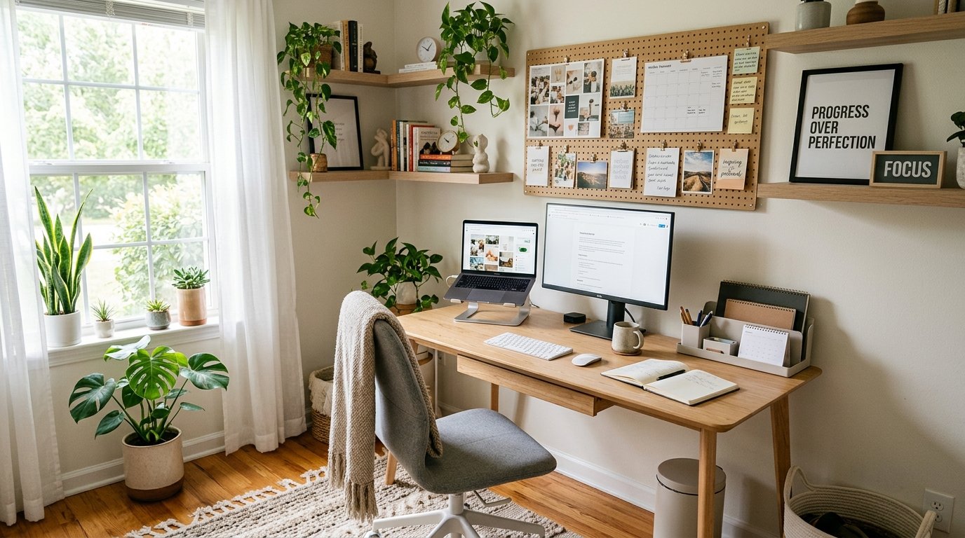 26 Motivating Home Office Decor Ideas to Boost Focus 1 Home Office Decor Ideas