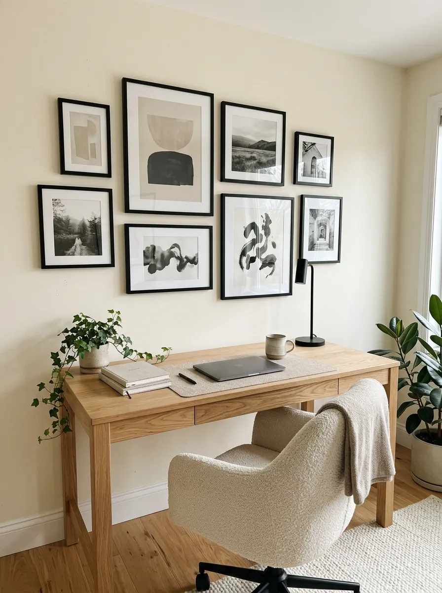 Gallery Wall Above the Desk