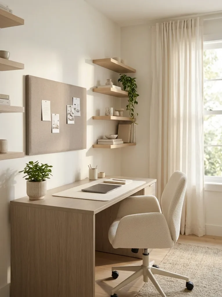 Modern Office with Soft Neutrals