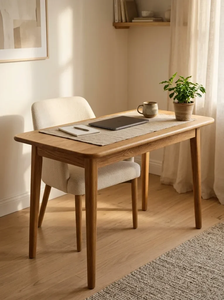 Warm Wood Desk