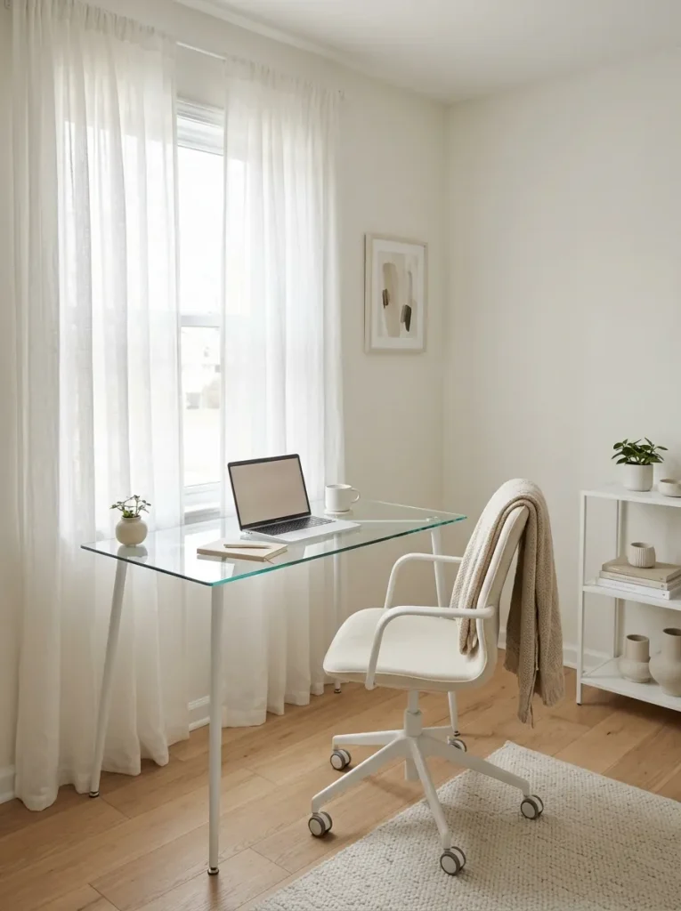 Glass Desk Surface
