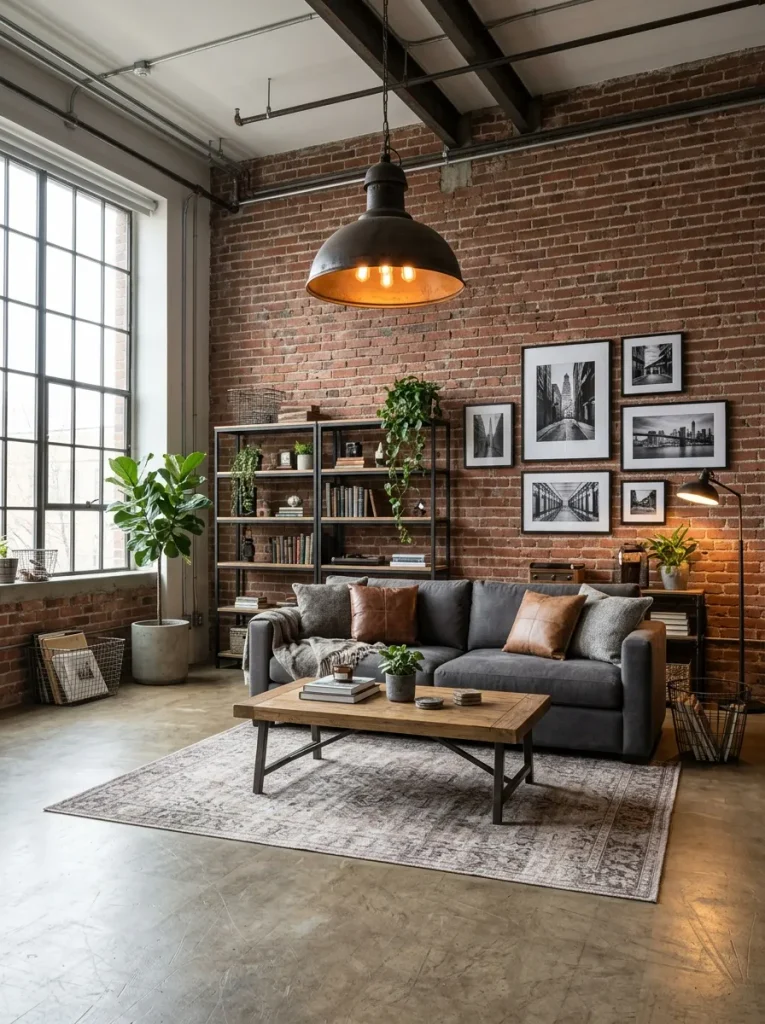 Industrial Brick and Metal