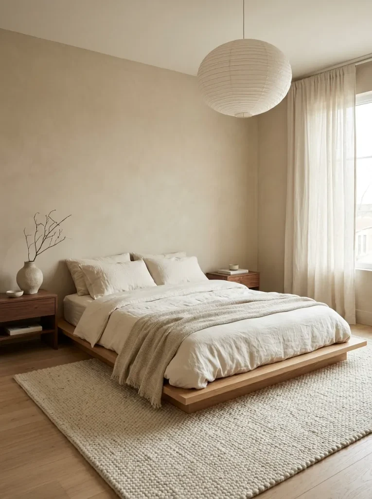 Japandi Bedroom Style