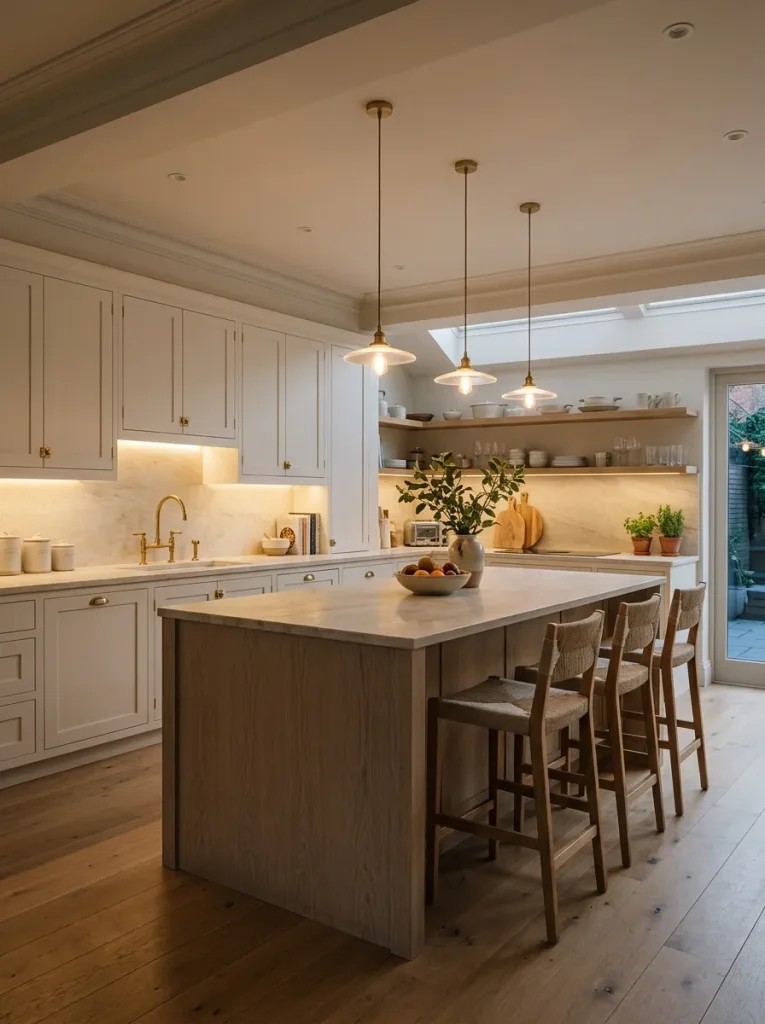 31 Kitchen Ideas That Will Make You Fall in Love Again 32 Layered Kitchen Lighting