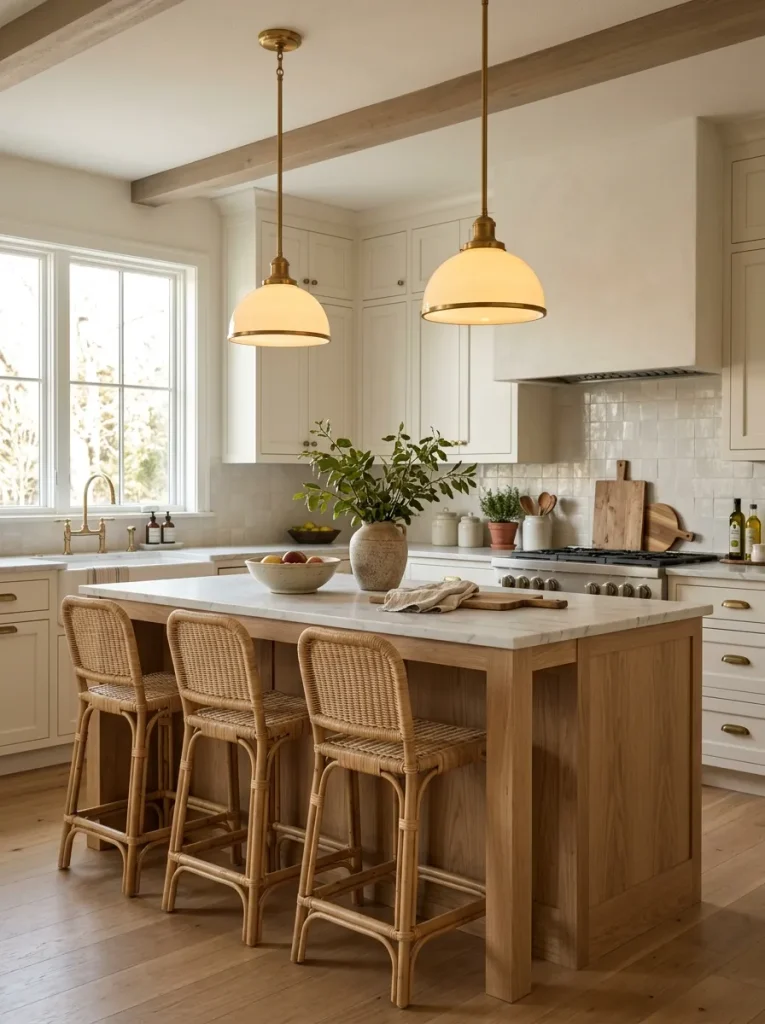 Kitchen Decor Ideas: 30 Warm Touches That Feel Homey 6 Warm Pendant Lighting