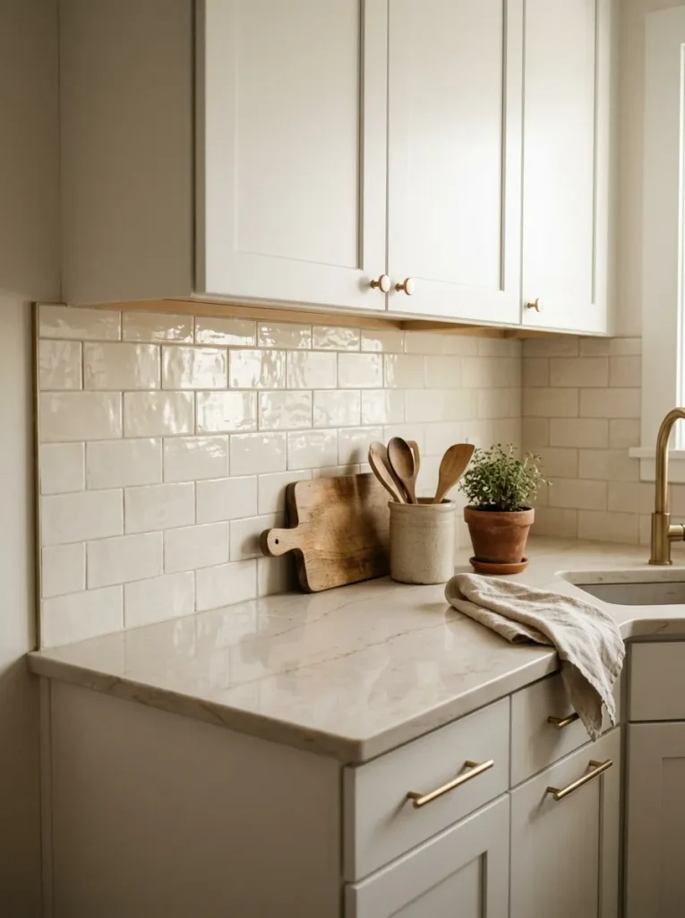 Small Kitchen Ideas: 29 Brilliant Ways to Gain Space 10 Reflective Backsplash Tiles