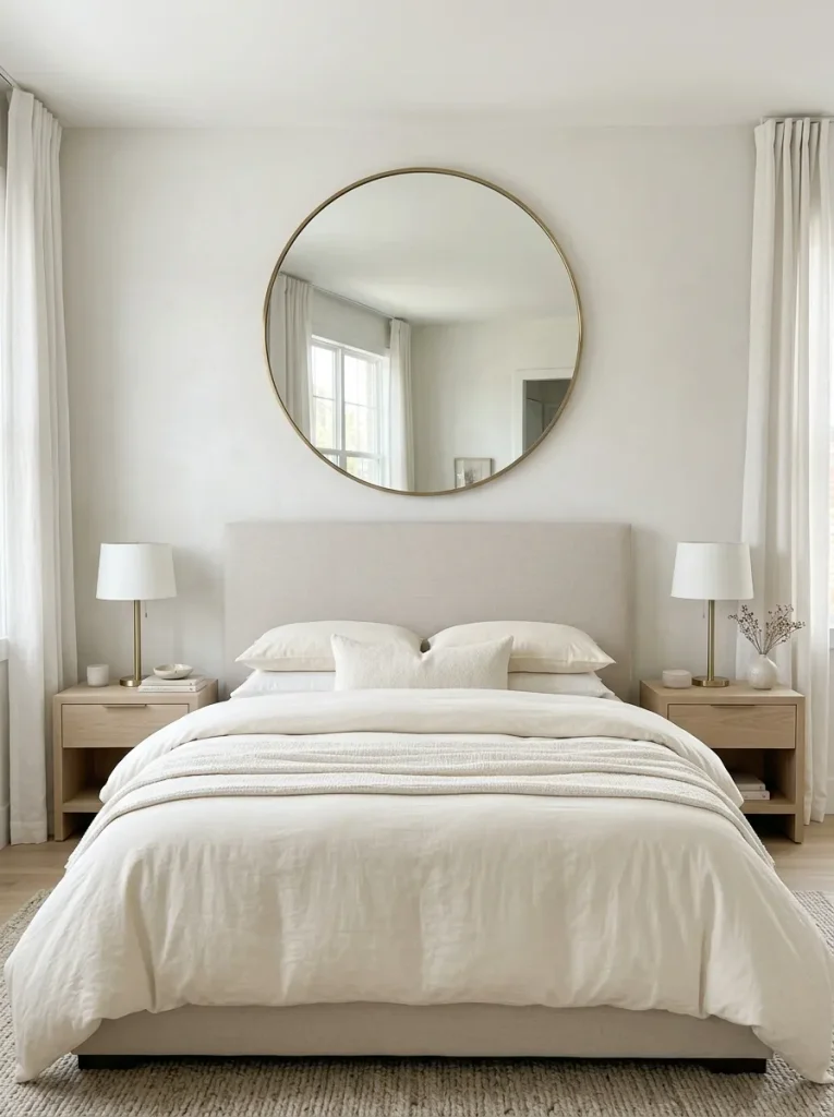 Large Round Wall Mirror