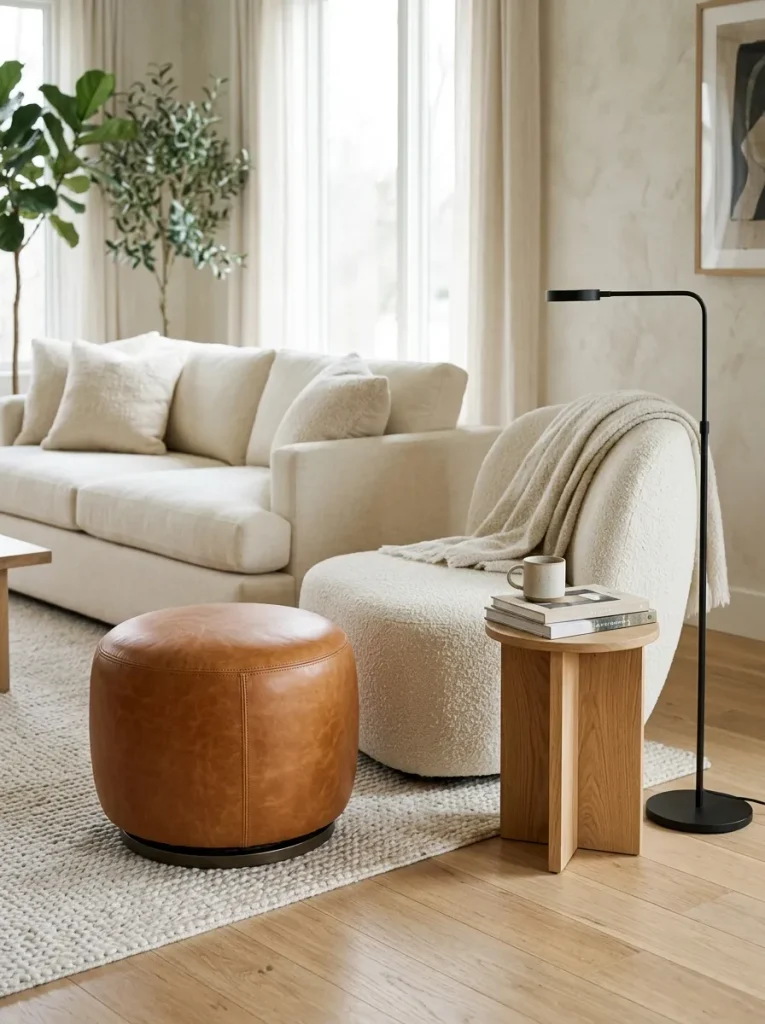 Round Swivel Stool