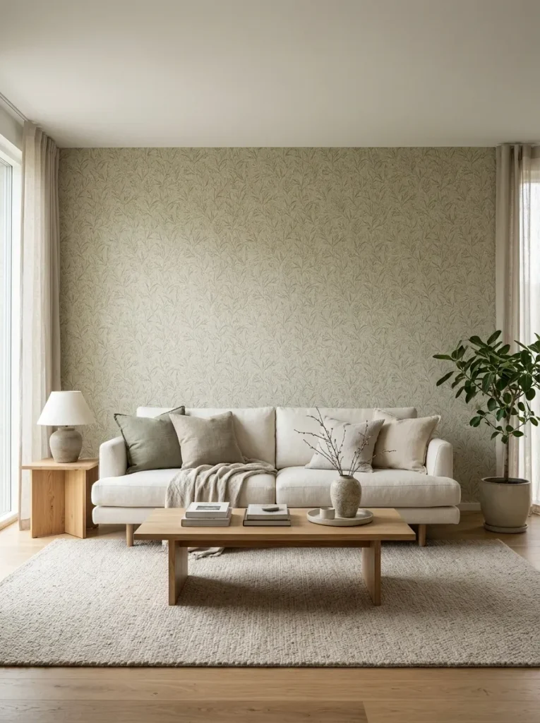 Accent Wall With Wallpaper