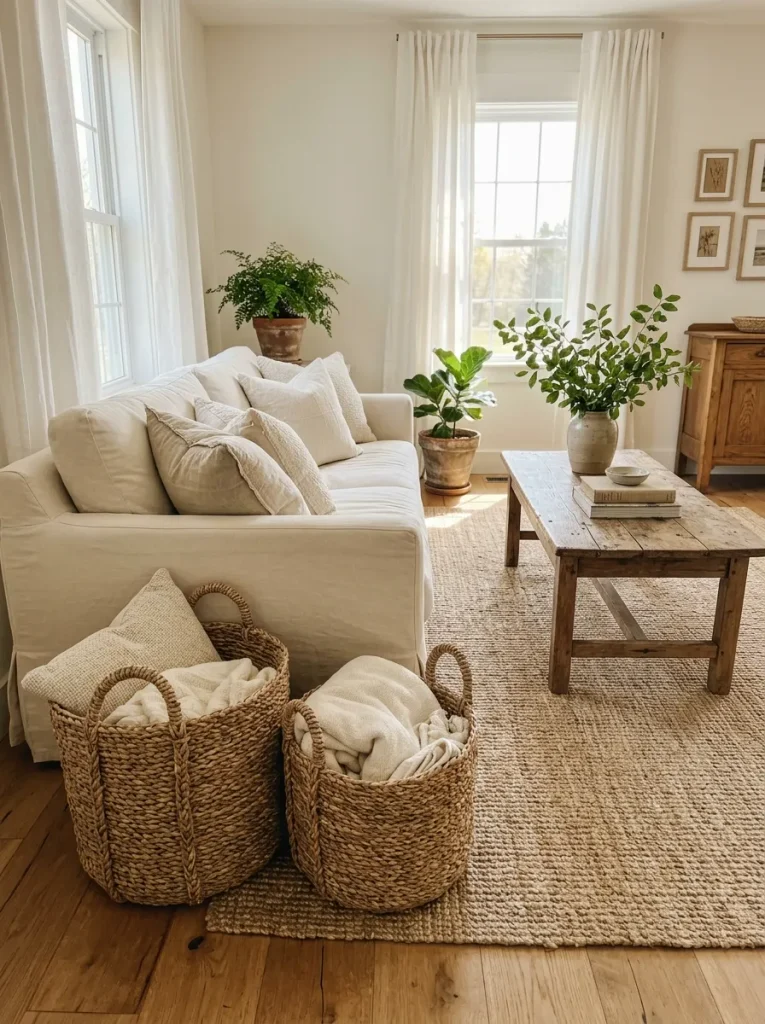 Woven Basket Storage