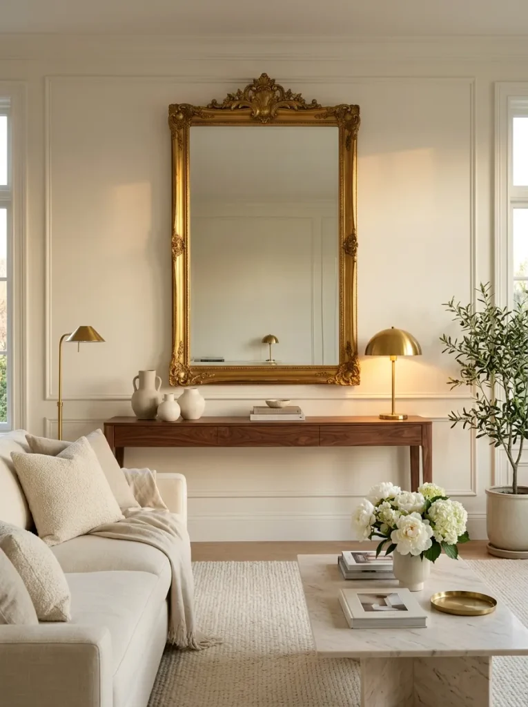 Gold-Framed Mirrors