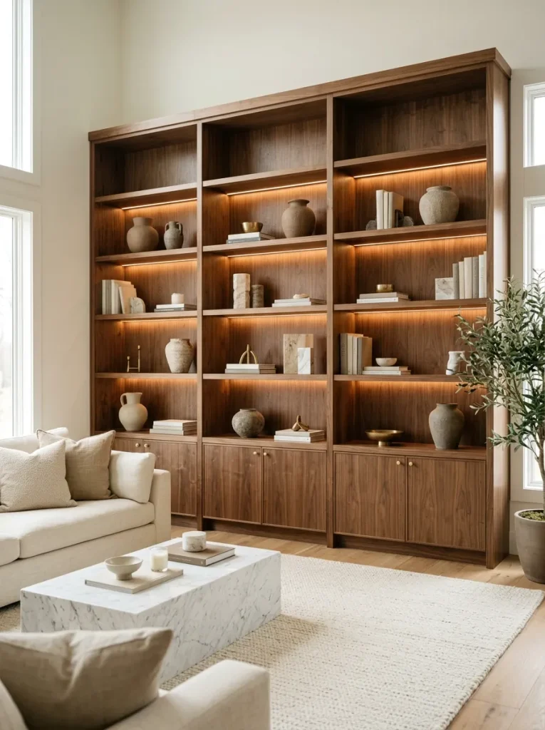 Built-In Display Shelving