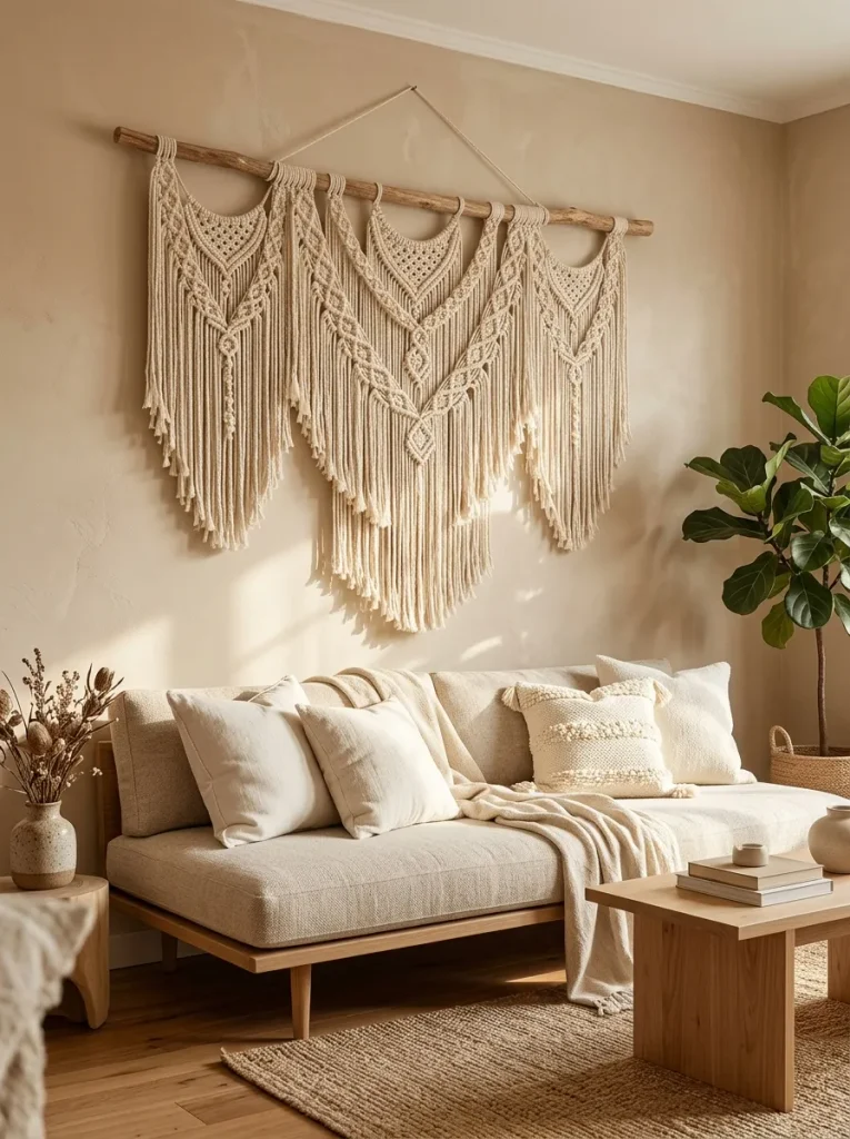 Textured Fabric Wall Hanging