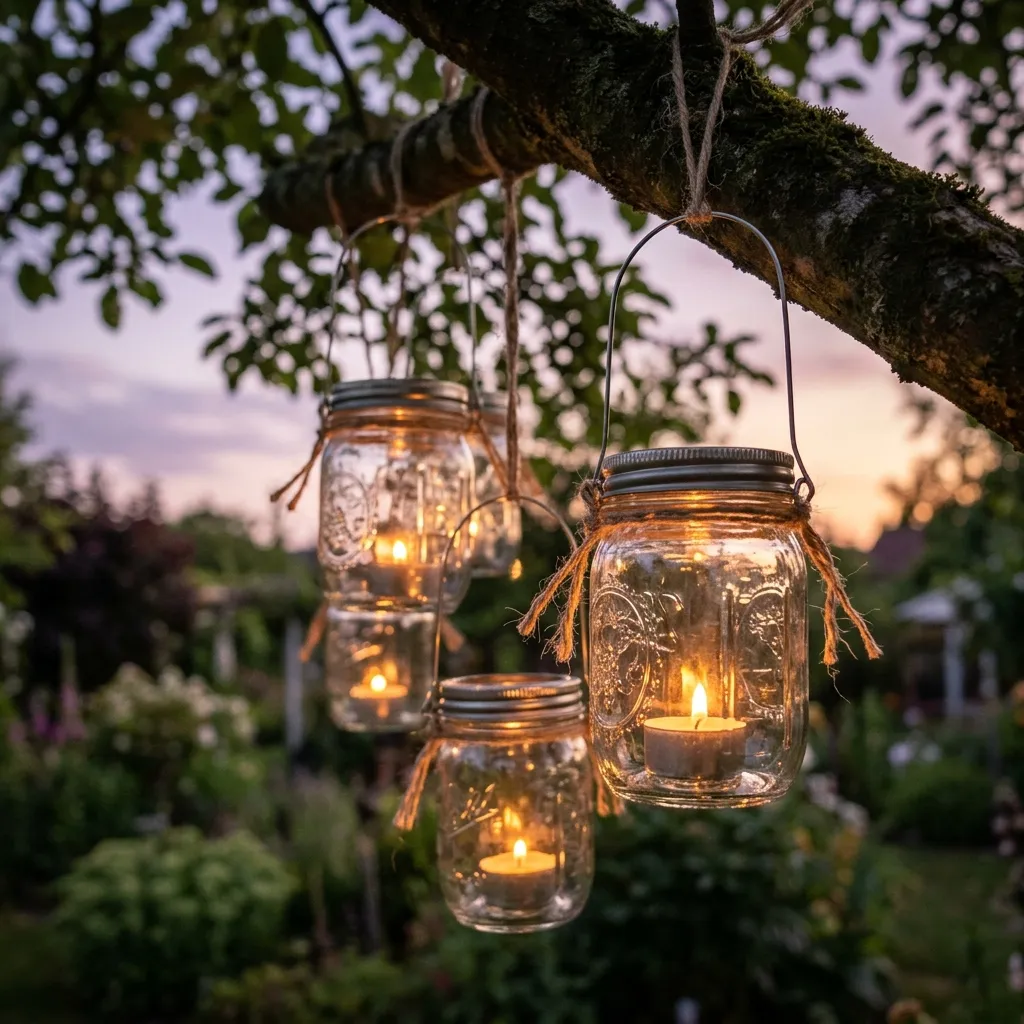 29 Backyard Decor Ideas That Turn Heads This Season 7 Mason Jar Lanterns
