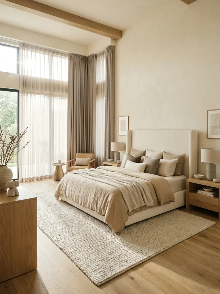 26 Master Bedroom Ideas for a Resort-Style Sanctuary 2 Neutral Resort Palette
