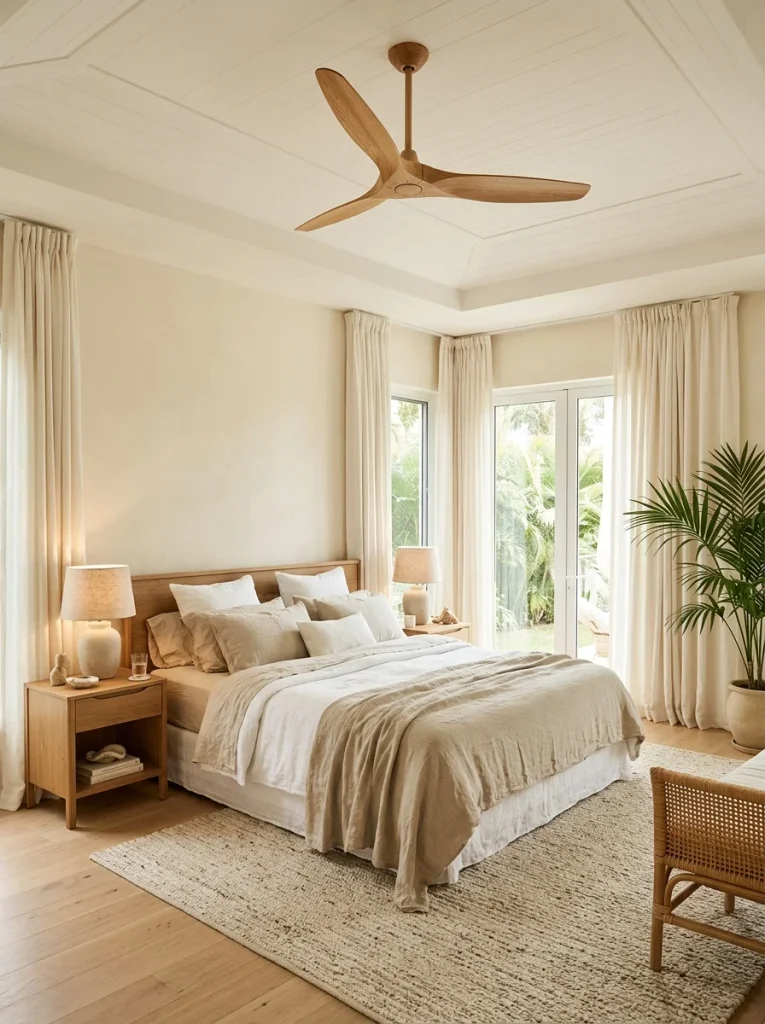 26 Master Bedroom Ideas for a Resort-Style Sanctuary 16 Resort-Inspired Ceiling Fan