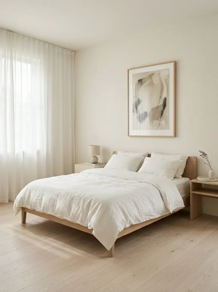 Minimalist White Bedroom