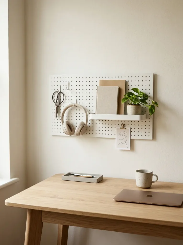 Minimalist Pegboard Organizer