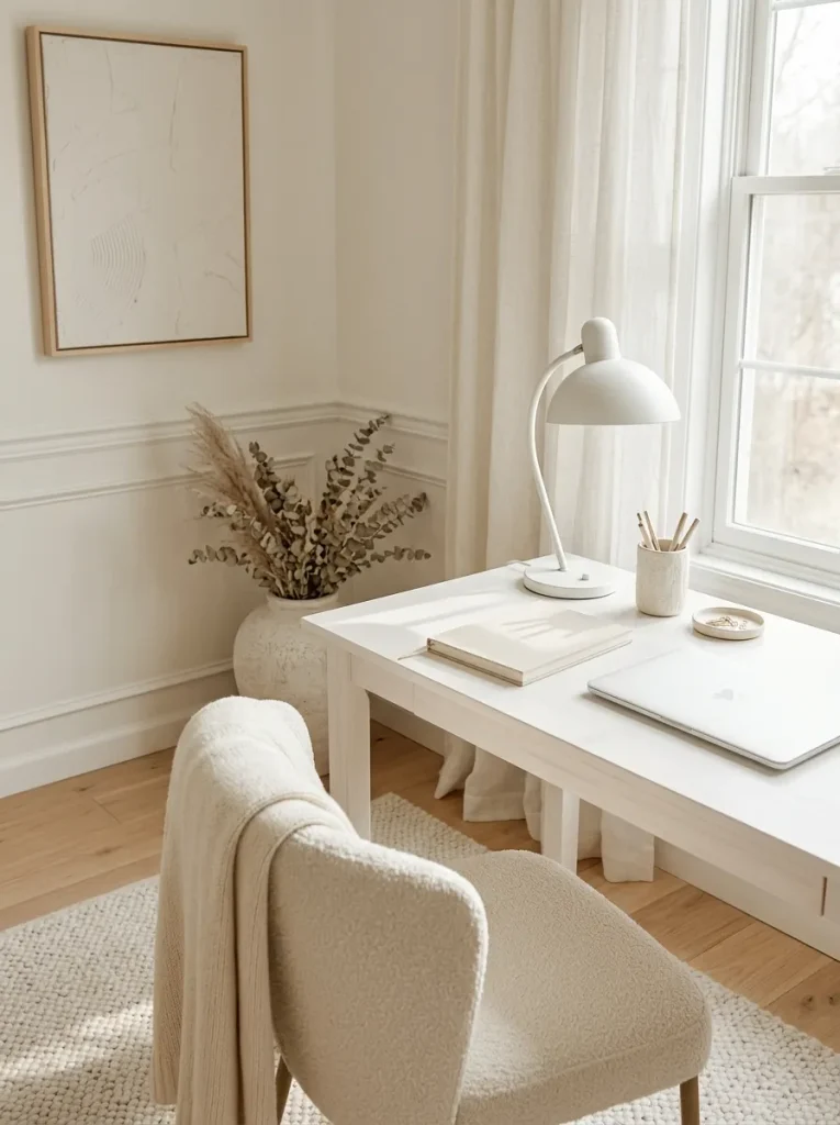 Monochrome Desk Styling