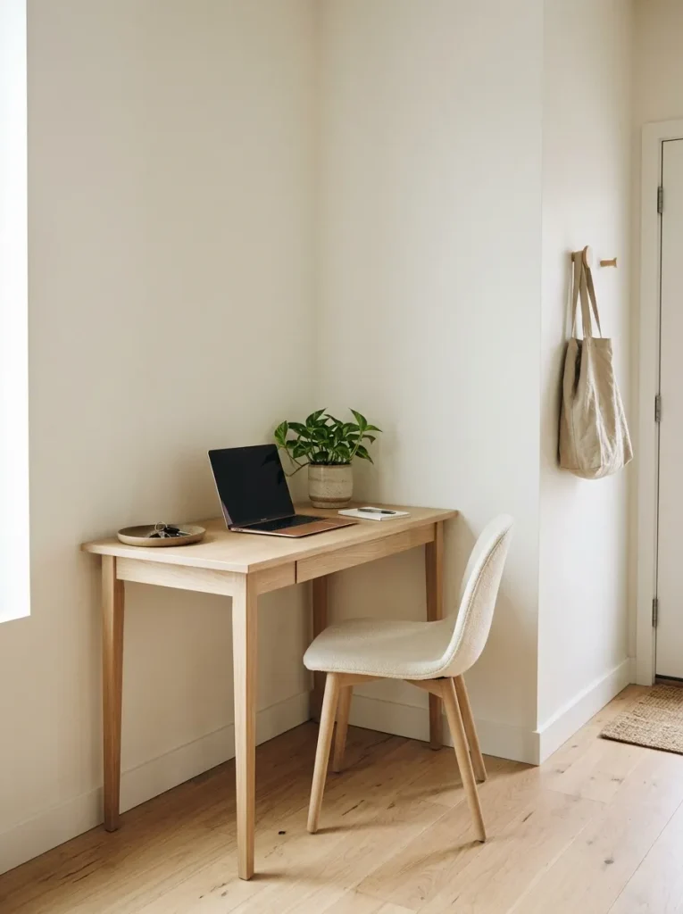 Minimalist Entryway Workspace