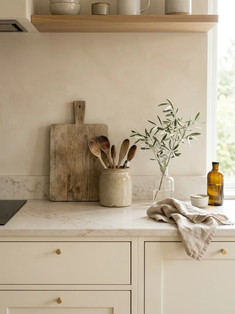 31 Kitchen Ideas That Will Make You Fall in Love Again 21 Minimalist Countertop Styling