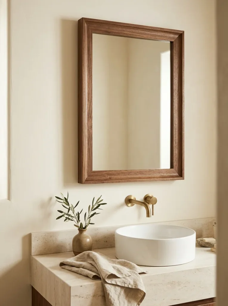 Wooden Framed Mirror