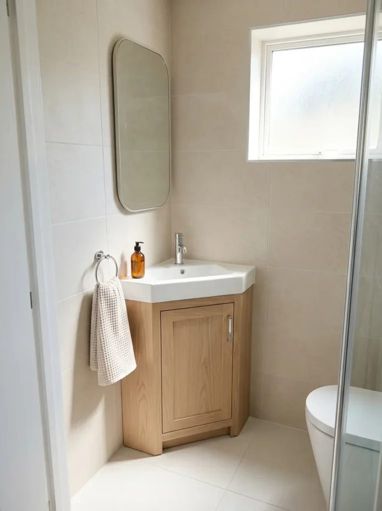 Compact Corner Vanity