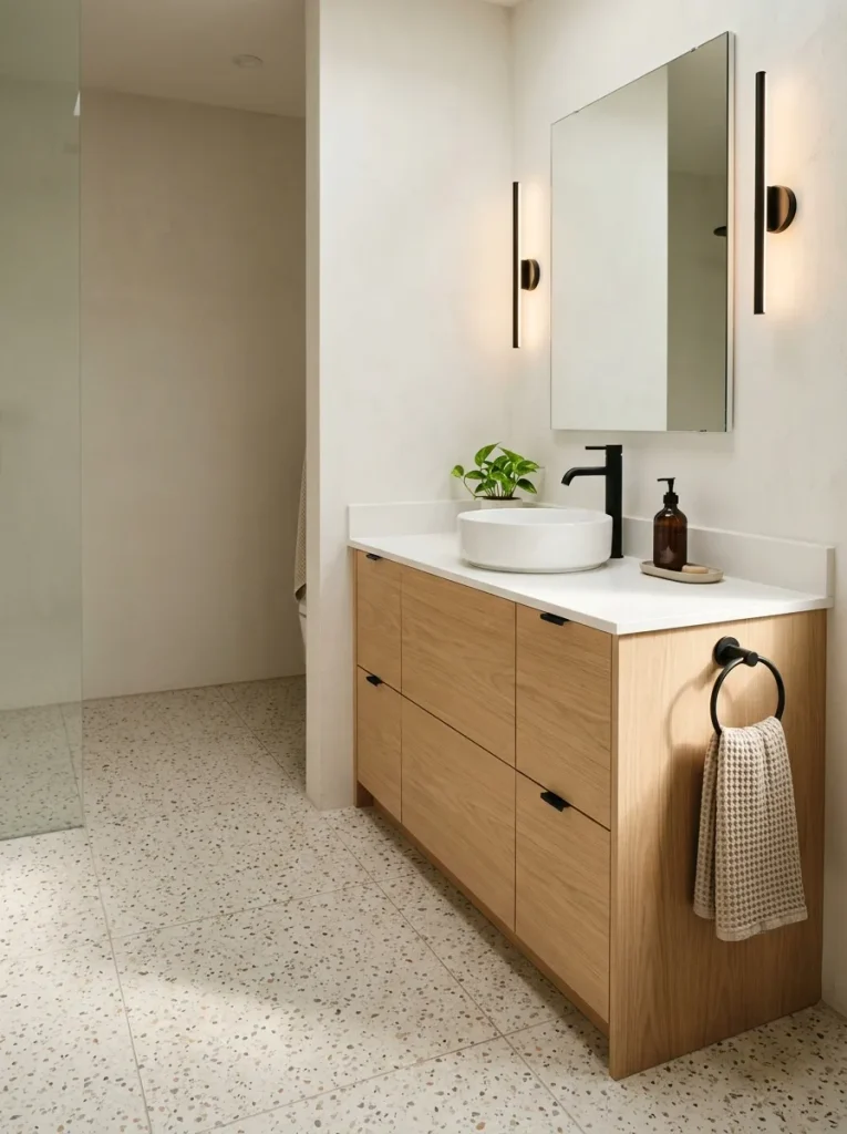 Bathroom Ideas: 30 Gorgeous Looks to Save for Later 22 Terrazzo Bathroom Details