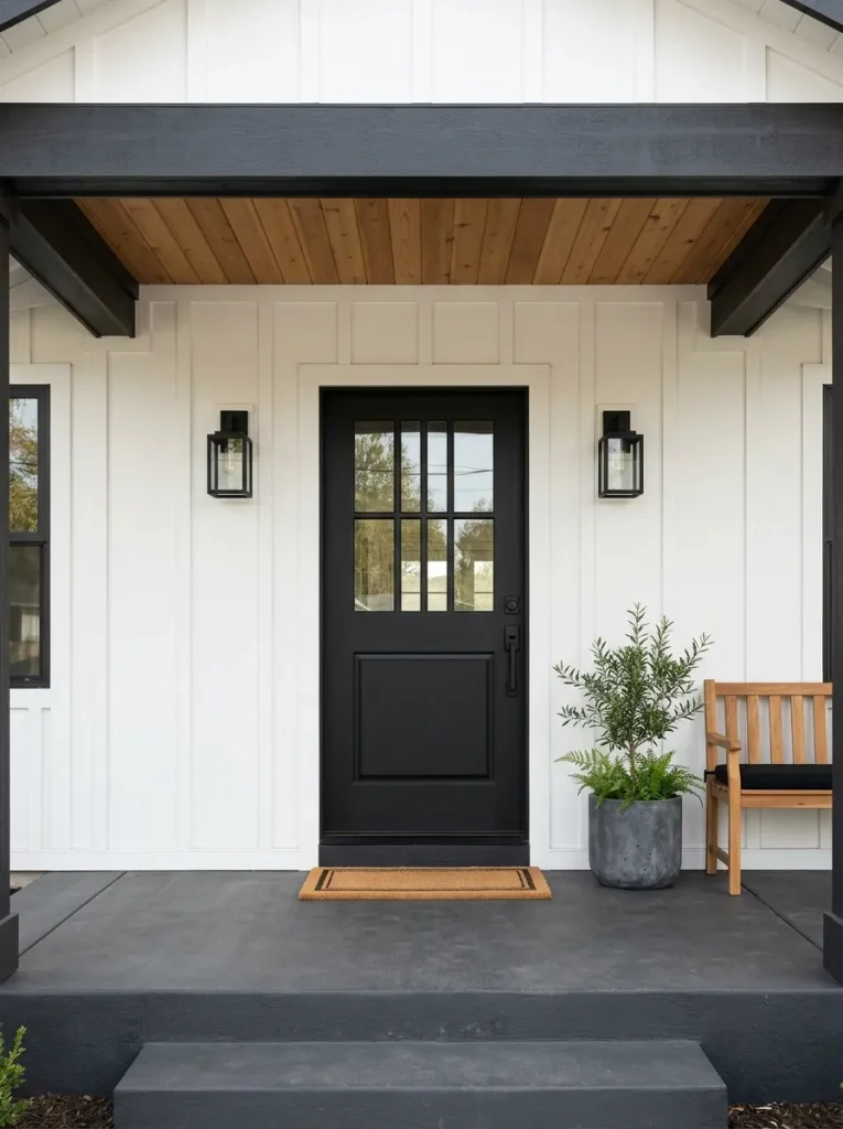 Black Front Door Accents