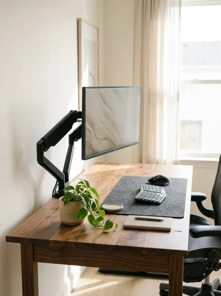 Adjustable Monitor Arm Desk