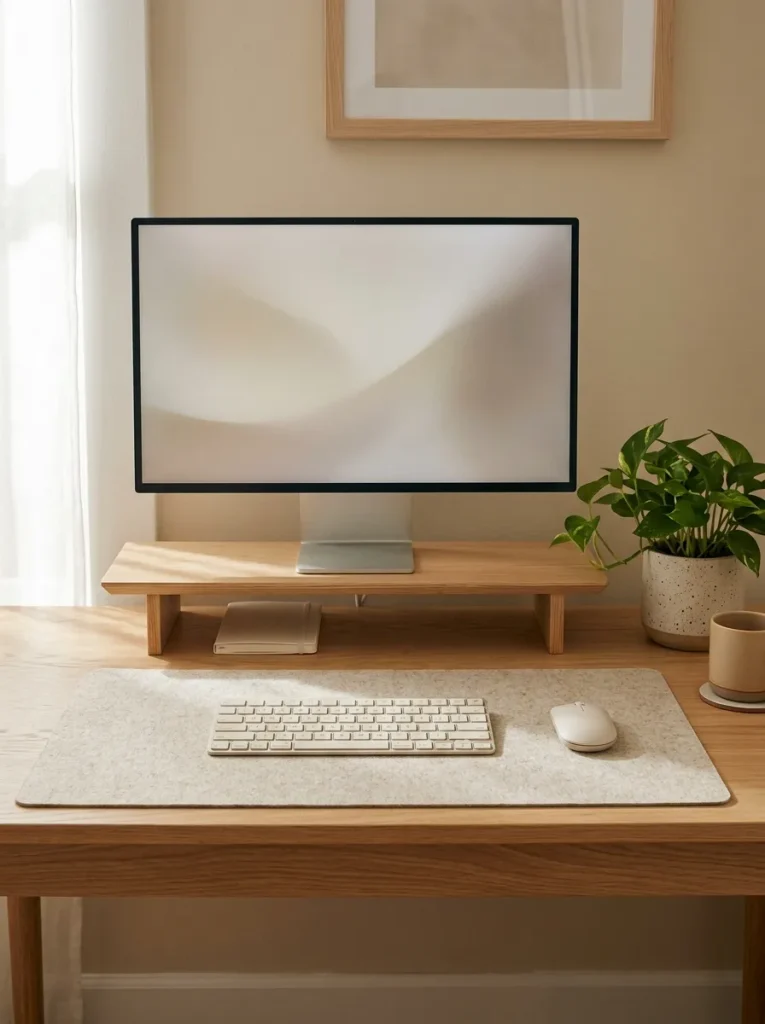 26 Motivating Home Office Decor Ideas to Boost Focus 17 Floating Monitor Stand