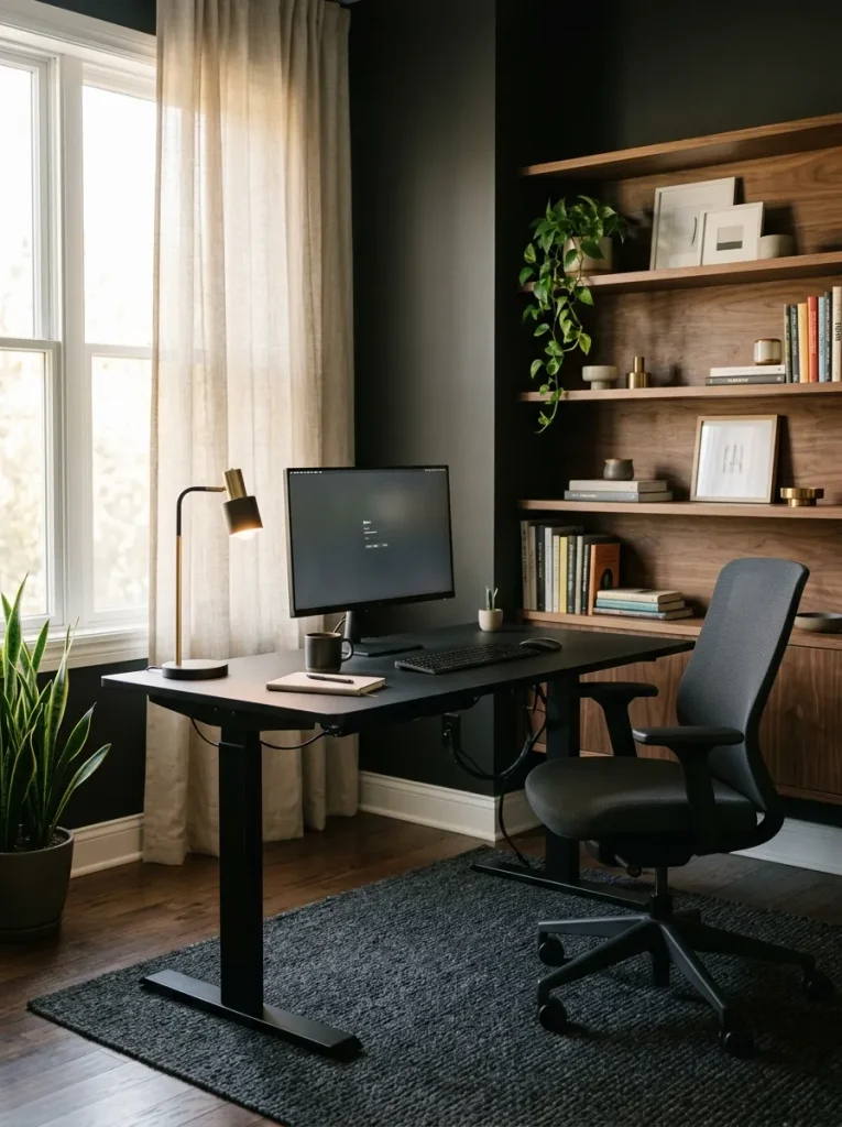 Modern Black Workspace