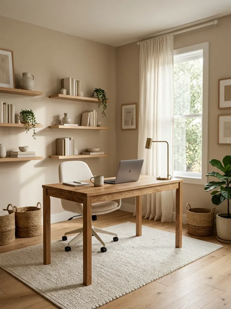 Natural Wood Workstation