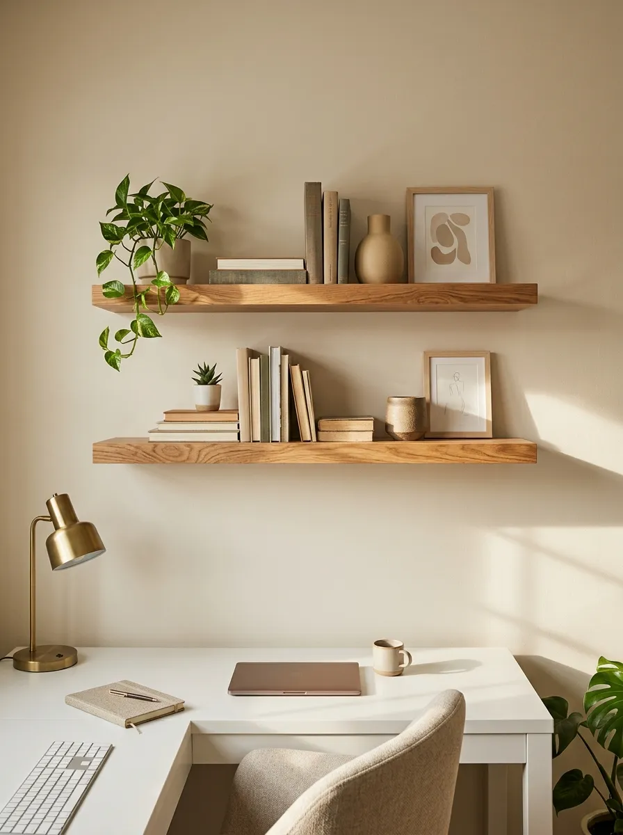 Floating Wooden Shelves