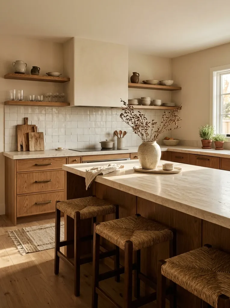 Modern Kitchen Ideas: 31 Bold Designs Without the Cold 29 Layered Natural Textures