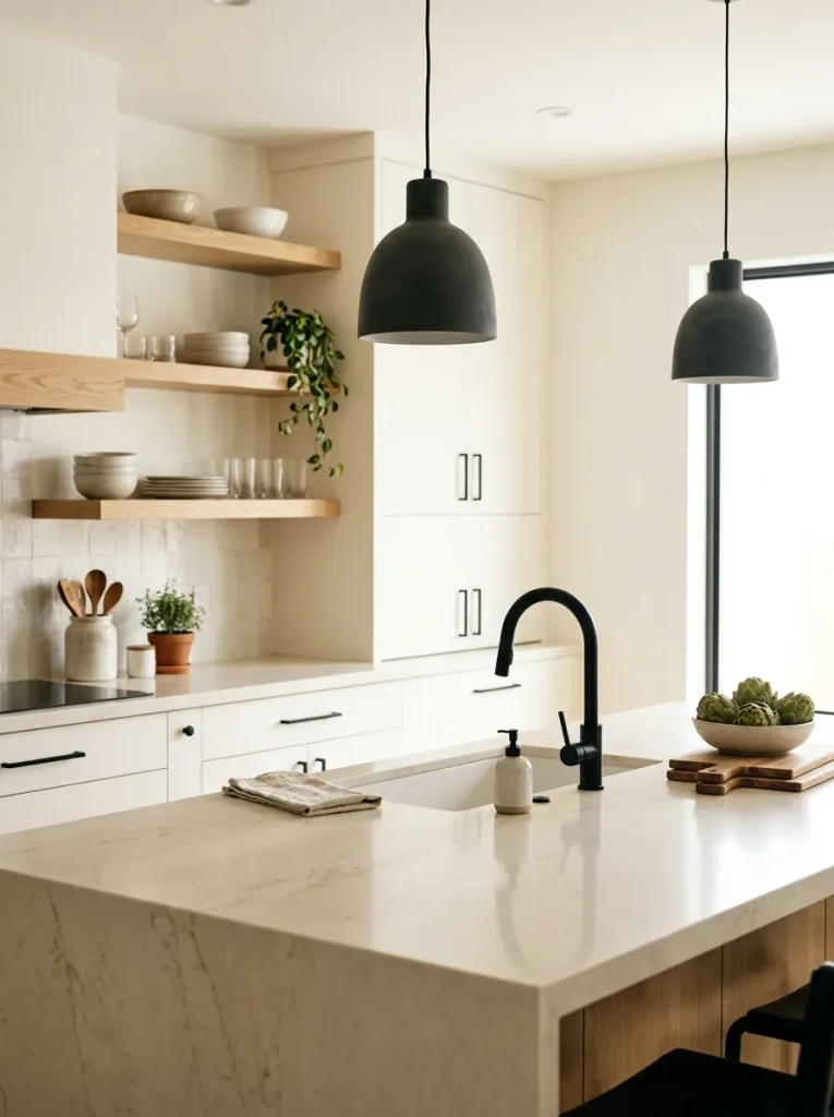 Modern Kitchen Ideas: 31 Bold Designs Without the Cold 3 Matte Black Fixtures