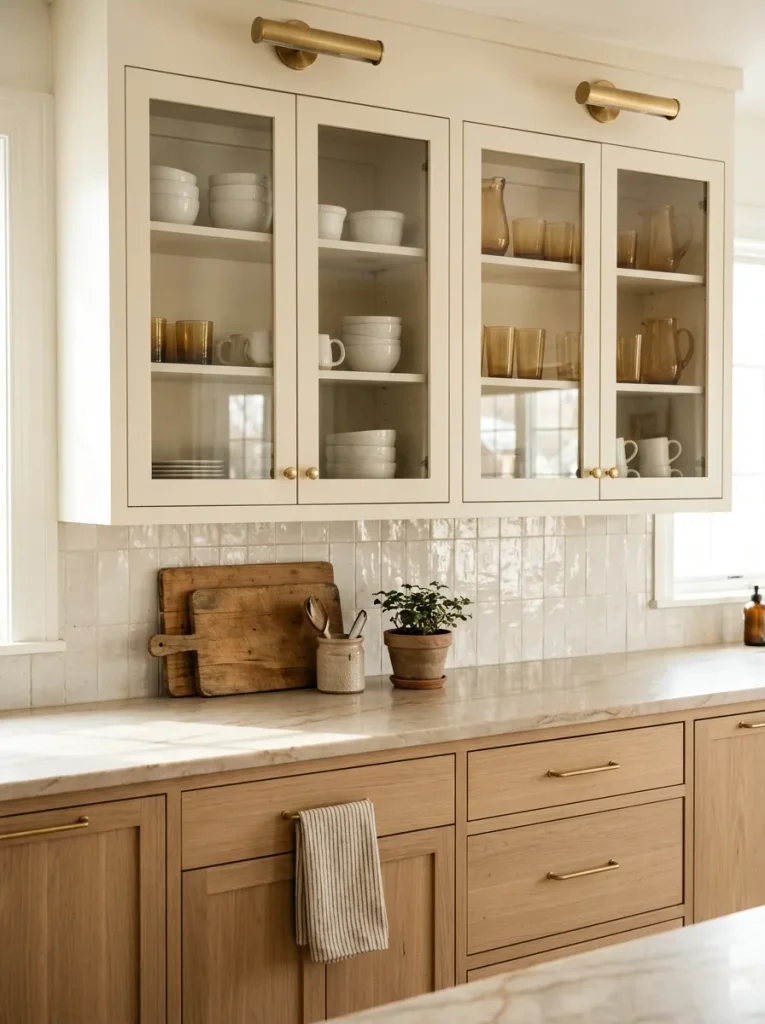 Modern Kitchen Ideas: 31 Bold Designs Without the Cold 16 Glass Cabinet Doors