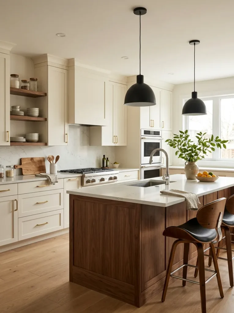 Modern Kitchen Ideas: 31 Bold Designs Without the Cold 22 Mixed Metal Finishes