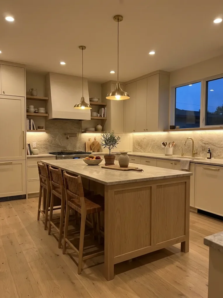 Modern Kitchen Ideas: 31 Bold Designs Without the Cold 4 Warm Ambient Lighting