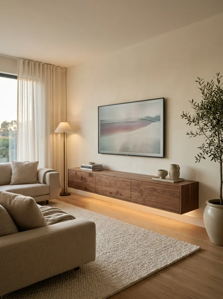Floating Media Consoles