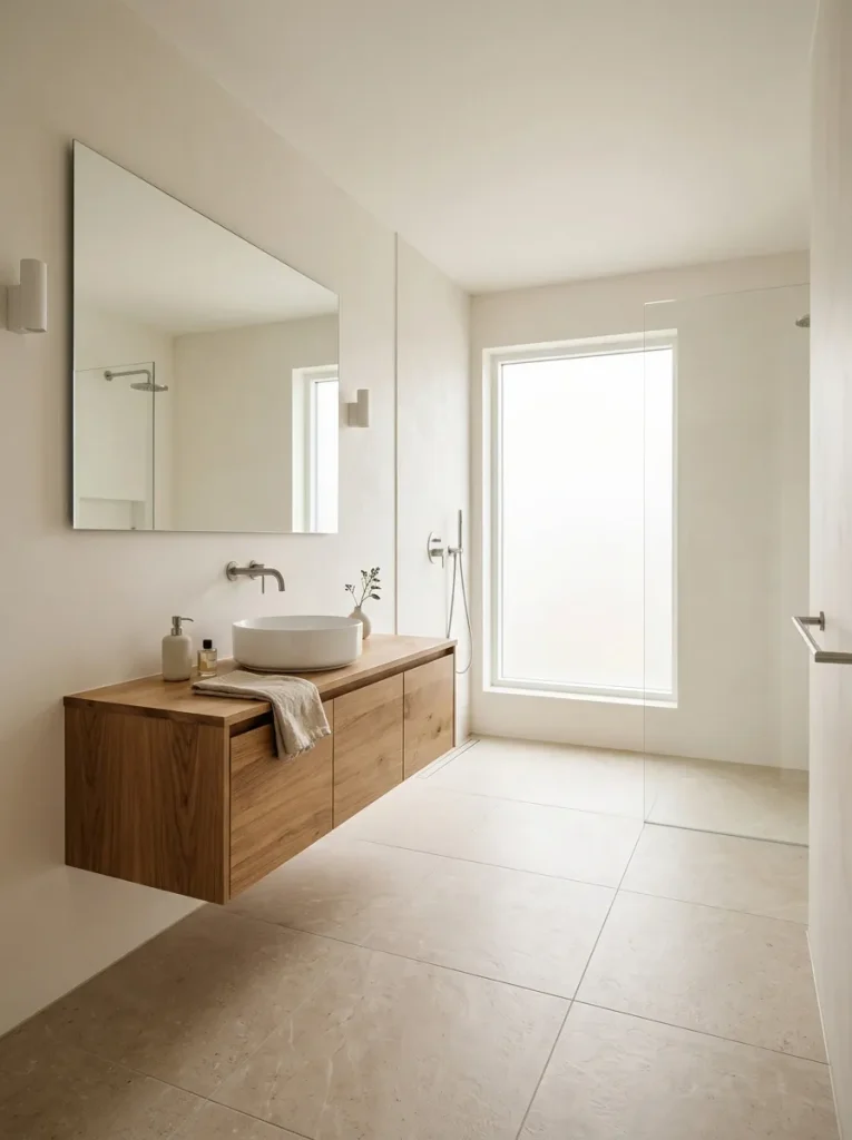 Bathroom Ideas: 30 Gorgeous Looks to Save for Later 2 Modern Minimalist Bathroom