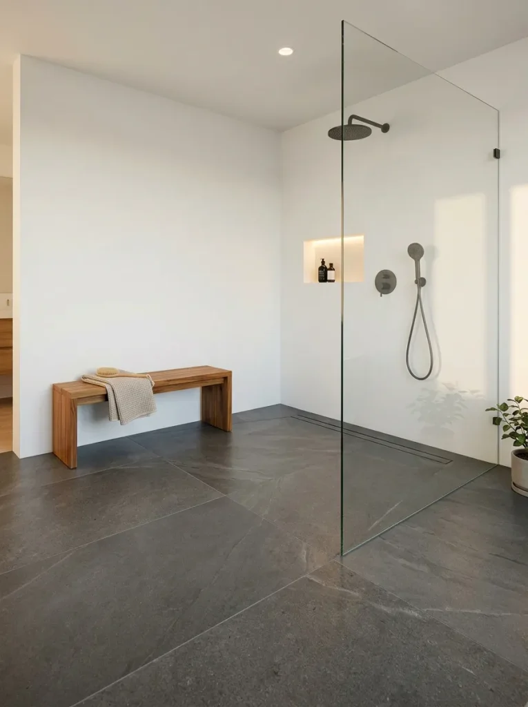 Curbless Shower Entry