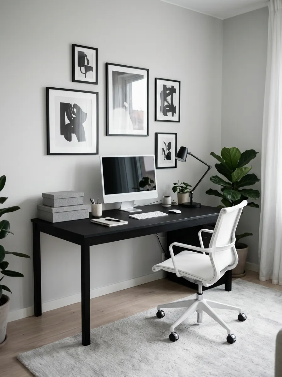 Monochrome Home Office