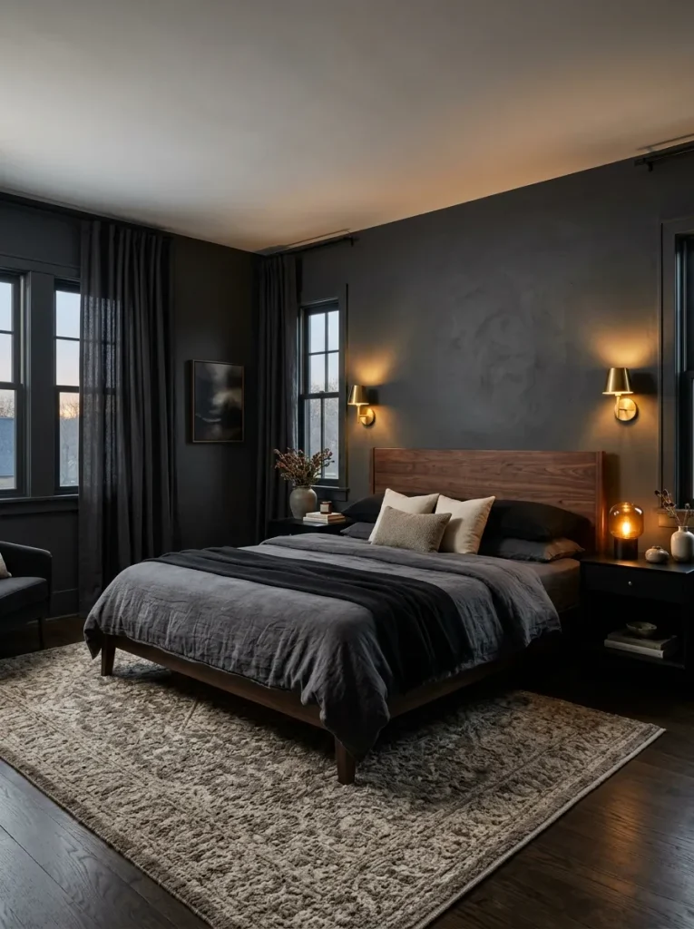 Moody Dark Bedroom